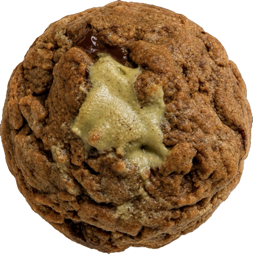 Cookie Pistachou, cœur de purée de pistache